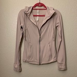 Lululemon Pale Pink Hooded Define Jacket Size 6